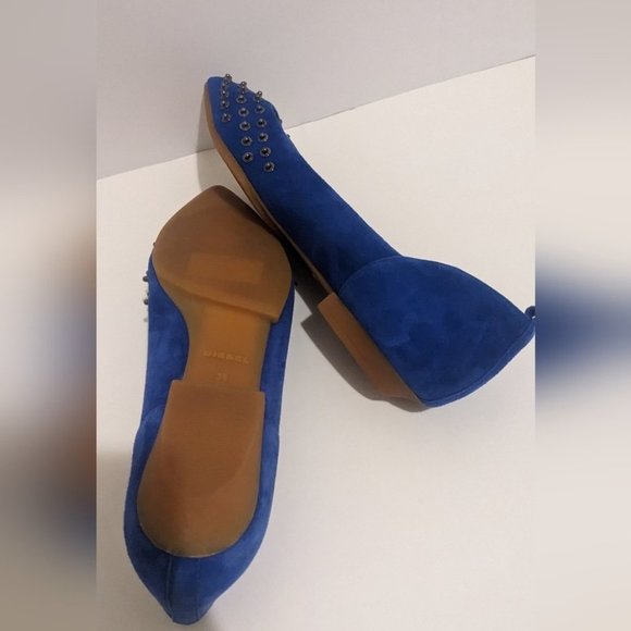 DIESEL ATOMIC BLONDIE Blue Flats - Picture 9 of 10